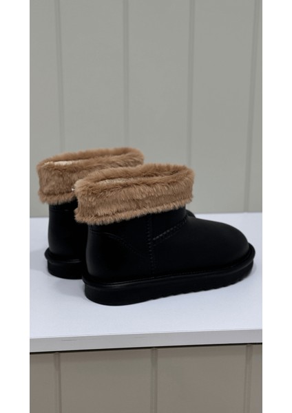 NEOS372 Model 2 cm Tabanlı Kısa Yünlü Bot Sıyah fiyatları