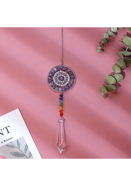 7 Çakra Kristal Suncatcher Yuvarlak Kristaller Boncuk Kolye Asılı Prizma Damla Güneş Yakalayıcılar Windows Ev Bahçe Dekor, B (Yurt Dışından) fırsatları