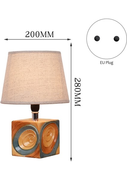 Modern Minimalist Seramik Masa Lambası Oturma Odası Yatak Odası Göz Koruması Başucu Ev Düğün Masa Lambası, A, Ab Tak (Yurt Dışından)