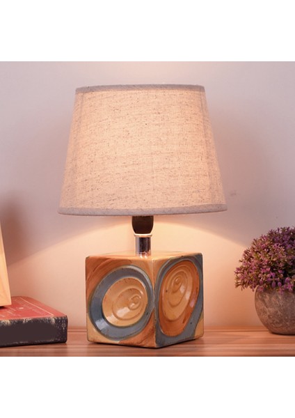 Modern Minimalist Seramik Masa Lambası Oturma Odası Yatak Odası Göz Koruması Başucu Ev Düğün Masa Lambası, A, Ab Tak (Yurt Dışından)