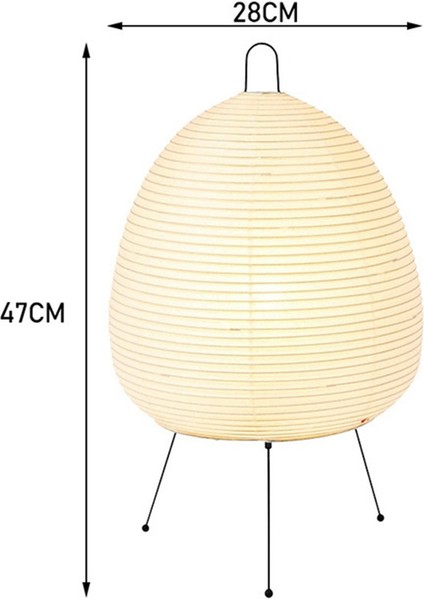 Japon Pirinç Kağıt Fener LED Masa Lambası Oturma Odası Yatak Odası Başucu Çalışma Odası Otel Ev Konaklaması Üçayaklı Zemin Lambası, Abd Fişi (Yurt Dışından)