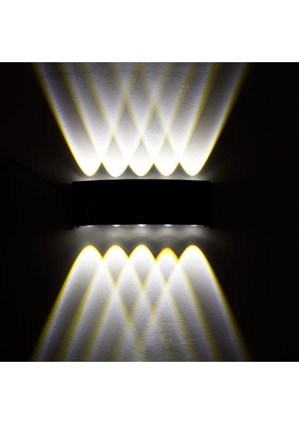 LED Duvar Lambası Açık Su Geçirmez Bahçe Lambası Alüminyum Modern Iskandinav Kapalı Duvar Aplik Lambaları 100-240V 9.7W IP65-E (Yurt Dışından)