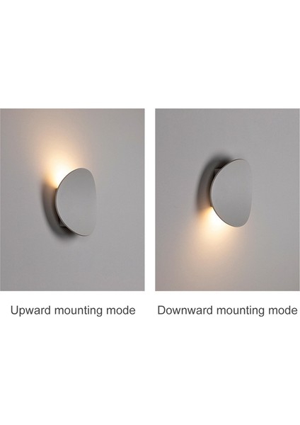 Duvar Lambası Modern Yuvarlak Basit Yatak Odası Başucu Lambası Iskandinav Kişilik Oturma Odası Koridor Koridor (Beyaz) (Yurt Dışından) modelleri