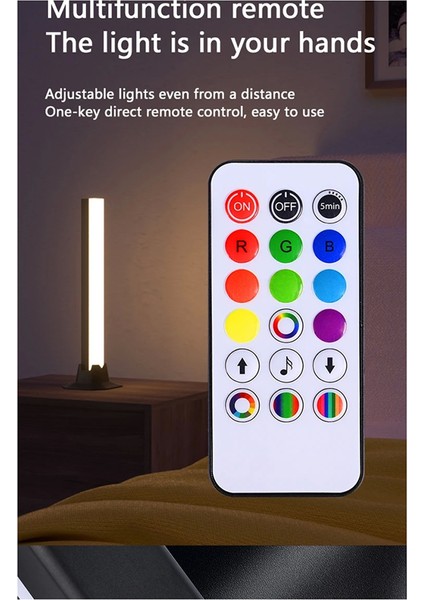 Ambiyans LED Rgb Işık Ses Atmosfer Işığı Tv Duvar Bilgisayar Oyun Pikap Lambası Oyun Oyunu Akıllı Işık (Yurt Dışından)