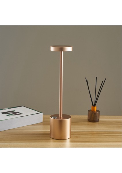 Iskandinav Masa Lambası LED Dokunmatik Masa Lambası Otel Cafe Dekorasyon Masa Lambası USB Gece Lambası Gül-Altın (Yurt Dışından)