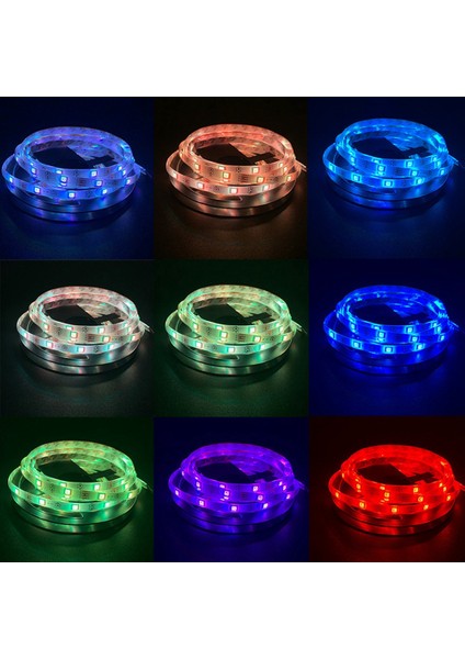 LED Işık Şeridi Su Geçirmez 5050RGB Renkli Bluetooth App 5V Esnek Işık Şeridi Ev Dekorasyon Için Işık Şeridi 1 Metre (Yurt Dışından) fırsatları