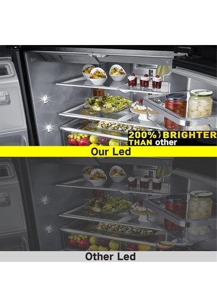 2 Adet WR55X26671 LED Işık Ge Buzdolapları Için Uyumlu LED Işık PS11767930 AP6035586 4468532 EAP11767930'U Değiştirin (Yurt Dışından)