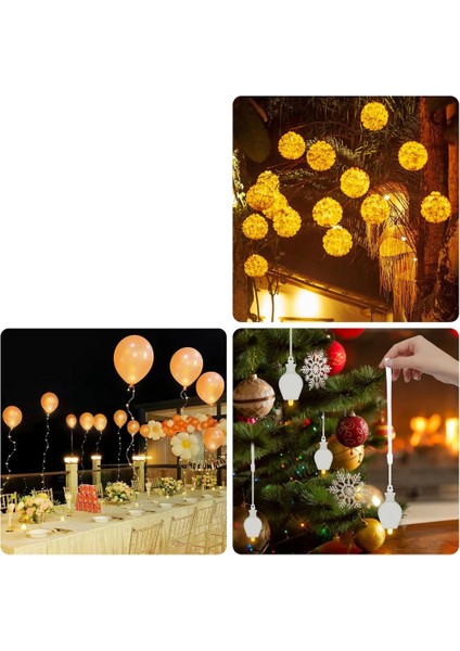 Sıcak Beyaz Mini LED Balon Işıkları 15'li Paket, Pil ile LED Fener Işıkları Parti, Düğün, Tatil Dekorasyonları Için (Yurt Dışından)