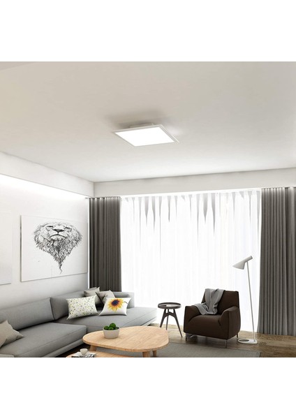 1 Adet LED Downlight LED Panel Downlight 20W 6500K Beyaz Izgara Işıkları Ofis Oturma Odası Için Ekleme Işığı Tavan Işığı (A) (Yurt Dışından)