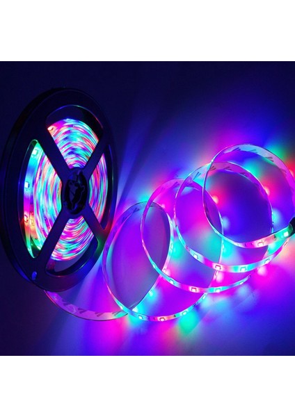 15M LED Şerit Işıklar 3528 Rgb Çok Renk Değiştiren Esnek Işıklar 24 Anahtar Uzaktan Yatak Odası Için Tv Arkaplan Işığı Abd Plug (Yurt Dışından)