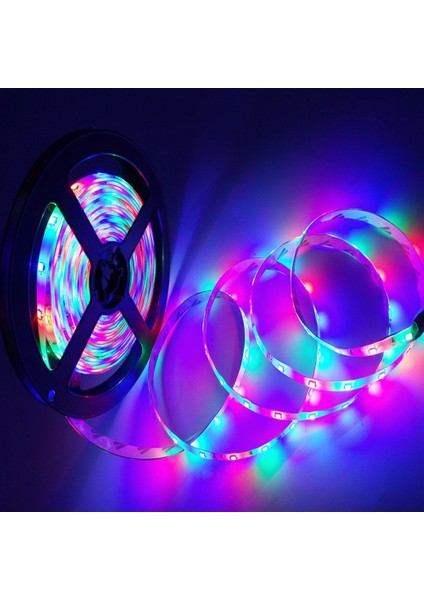 Yatak Odası Için LED Şerit Işıklar 3528 Rgb Esnek Işıklar 20M Çok Renkli LED Işık, Noel Abd Tak Için 24 Anahtar Uzaktan Kumandalı (Yurt Dışından)