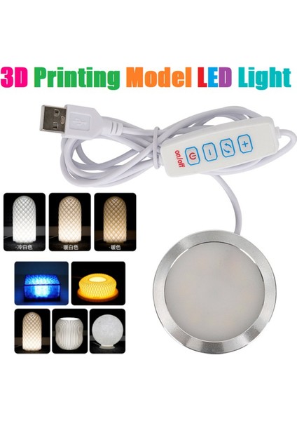 3D Baskı Modeli LED Işık LED Spot 5V Ultra Ince Gece Lambası USB Ayarlanabilir LED Işık Garaj Seti Lambası Için (Yurt Dışından)