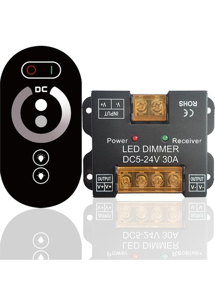 Rf 30A Dokunmatik DC12V DC24V Tek Renkli Denetleyici LED Işıklar Için LED Dimmer (Yurt Dışından)