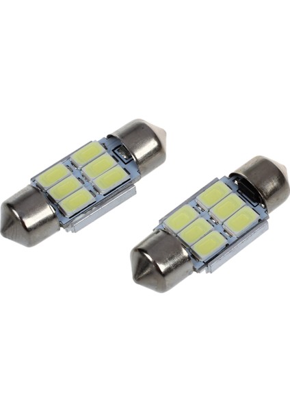 2 x 31 mm 6 5630 Smd LED Festoon Iç Aydınlatma 3W 195LM 6500K (Yurt Dışından)