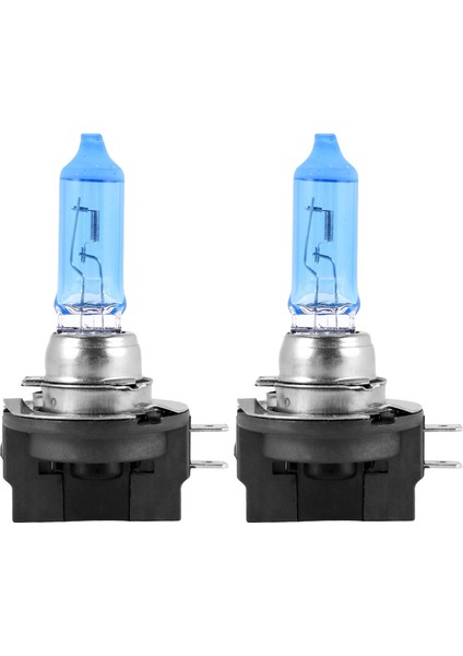 2x H11B 55W Araba Halojen Işık Far Ampul Lamba Parlak Beyaz 6000K DC12V (Yurt Dışından)
