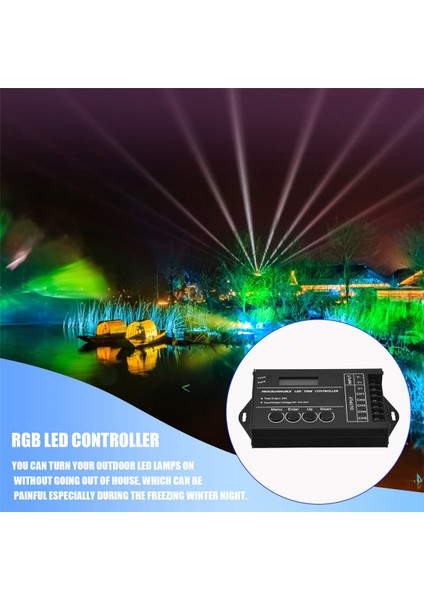 TC420 Zaman Programlanabilir Rgb LED Kontrol Cihazı DC12V-24V 5 Kanal LED Zamanlama Dimmer (Yurt Dışından)