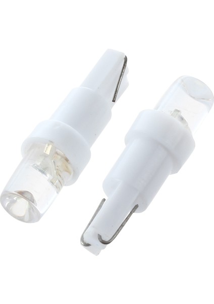 10X T5 W1.2W W3W 1 Smd Gösterge Paneli LED Araba Iç Aydınlatmaları 12V Beyaz (Yurt Dışından)