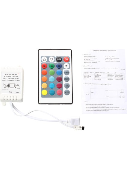 Ir Kutusu Uzaktan Kumanda Rgb LED Işık Şeridi Için 24 Tuş (Yurt Dışından)