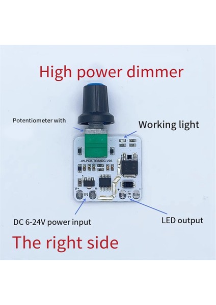 LED Sabit Voltaj Dimmer Kartı Kontrol Modülü Masa Lambası Kademesiz Düğme Potansiyometre Canlı Dolum Işığı Dimmer Modülü,a (Yurt Dışından) modelleri
