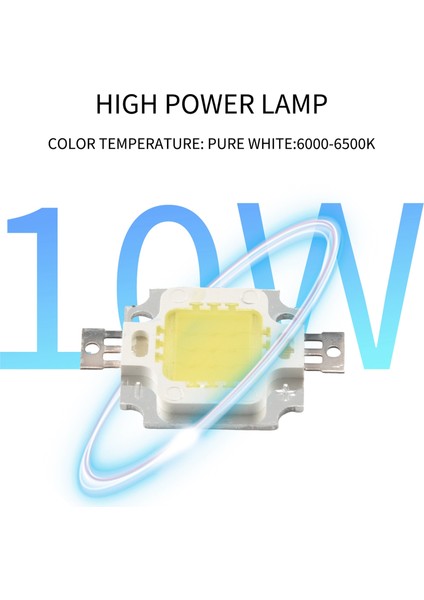 20PCS 10W LED Saf Beyaz Yüksek Güç 1100LM LED Lamba Smd Çip Ampul Dc 9-12V (Yurt Dışından)