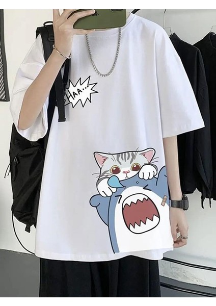 Shark & Cat Beyaz T-Shirt fiyatları