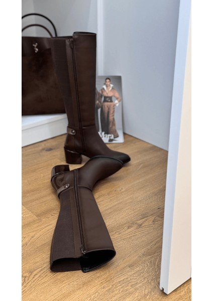 Barney Model 5 cm Topuklu Sihirli Çizme Kahve fiyatları