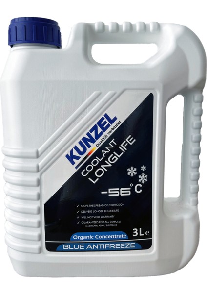Antifriz Organik Konsantre -56 Derece Mavi / Blue