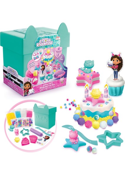 Gabby's Doll House Cakey Cat Birthday Cat Box