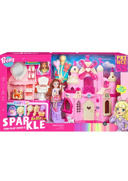 Sparkle Bella Princess Eğlenceli Kale Seti