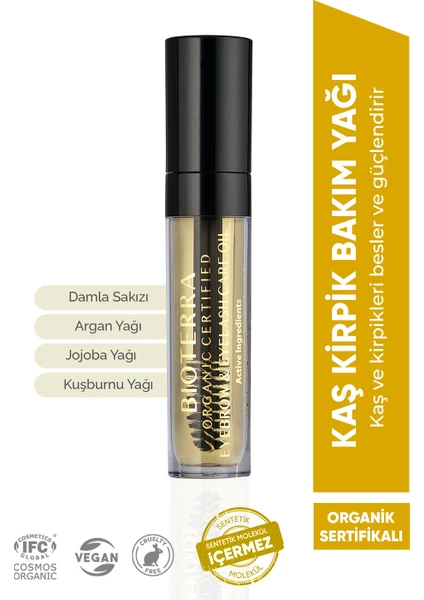 Organik Kaş Kirpik Bakım Yağı Eyebrow ve Eyelash Oil 5ml