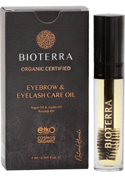 Organik Kaş Kirpik Bakım Yağı Eyebrow ve Eyelash Oil 5ml