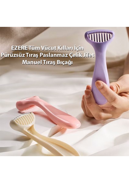 Tüm Vücut Killari Için Pürüzsüz Tiras Paslanmaz Çelik Jilet Manuel Tiras Biçagi