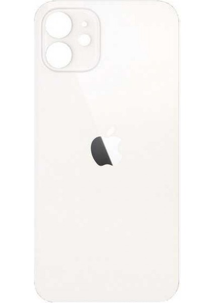 Apple iPhone Uyumlu 12 Kapak Arka Pil Kapağı Beyaz