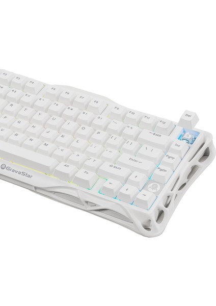 Mercury K1 Lite Rgb Kablosuz Mekanik Gaming Klavye, Ingilizce Q, Beyaz fırsatları