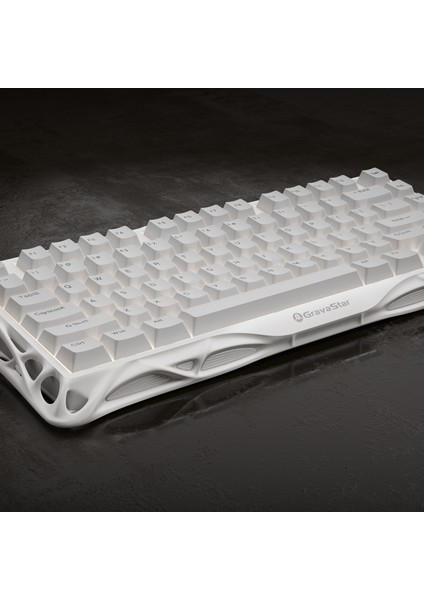 Mercury K1 Lite Rgb Kablosuz Mekanik Gaming Klavye, Ingilizce Q, Beyaz