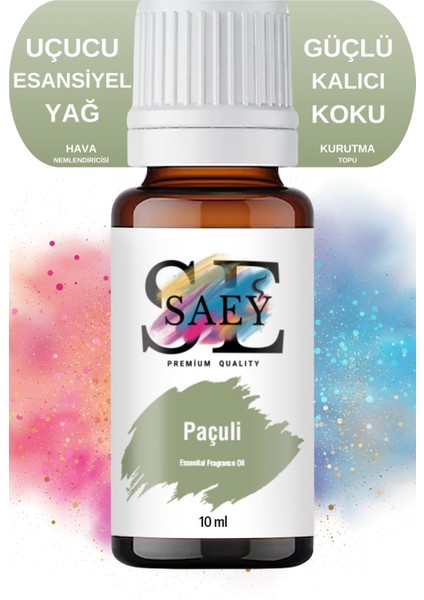 Paçuli Esansiyel Uçucu Koku Yağ Buhurdanlık Yağı Difüzör Esansı Hobi Esans 10ml