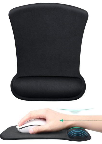 Ergocomfort Bilek Destekli Ergonomik Kaymaz Taban Mouse Pad , Bilek Koruyucu Tasarım
