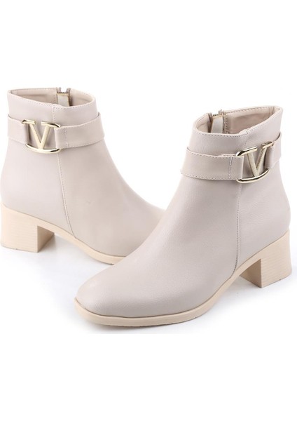 UM848 5 cm Topuklu Kaymaz Taban Günlük Kadın Bot modelleri