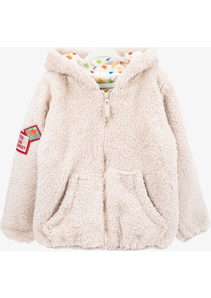 Haribo 413 Unisex Çocuk Bej Halfzıp Polar