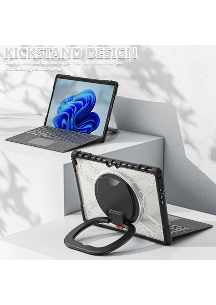 Microsoft Surface Pro 8 Şeffaf Için Tpu + Pc Kılıfı (Yurt Dışından)