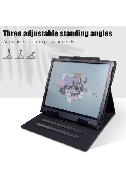 Boox Note Air 3 C / Air 2 / Air 2 Plus Ink Tablet Siyah Için Kılıf (Yurt Dışından)