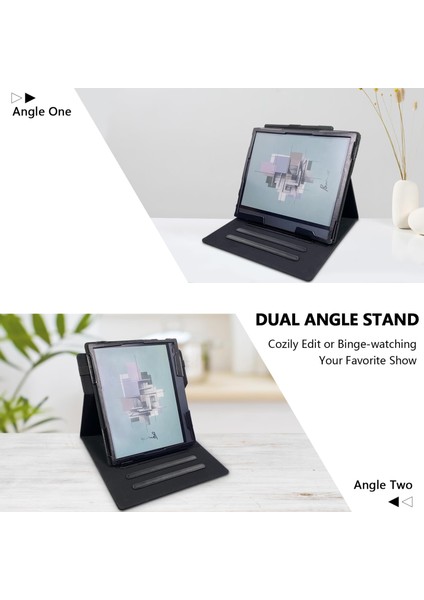 Boox Note Air 3 C / Air 2 / Air 2 Plus Ink Tablet Siyah Için Kılıf (Yurt Dışından)