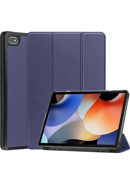Blackview Oscal Pad 10 Koyu Mavi Için Akıllı Deri Tablet Kılıfı (Yurt Dışından)