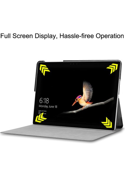 Microsoft Surface Go 10 Inç Stil 5 Için Renkli Boyalı Desenli Pu Kılıf (Yurt Dışından)