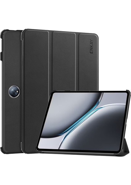 Enkay Pu Akıllı Kılıf Oneplus Pad 2 / Pad Pro 12.1 Siyah (Yurt Dışından)