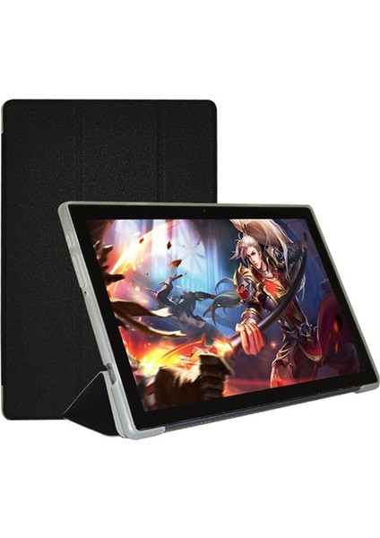 Teclast M40 Pro / M40 / P20HD Siyah Için Pu Deri Kılıf (Yurt Dışından)