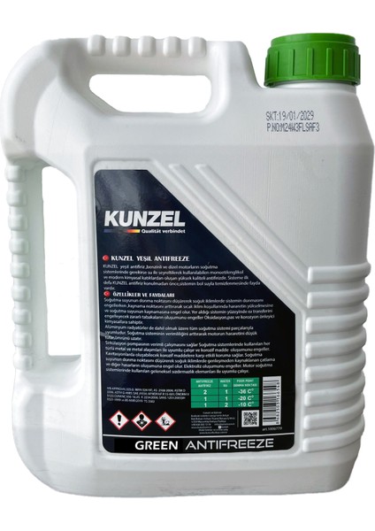 Antifriz Organik Konsantre - 56° Yeşil /green 3 Lt