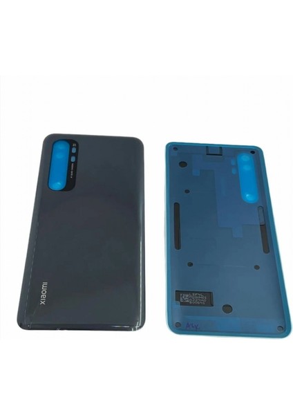 Mi 10 Lite Uyumlu Arka Pil Kapağı Siyah