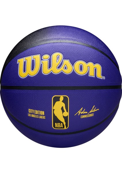 Basketbol Topu 2024 Nba Team City Collector Los Angeles Lakers Size 7 WZ4033814XB7