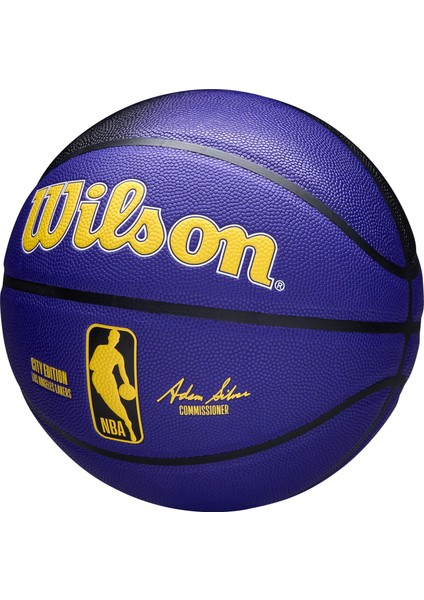 Basketbol Topu 2024 Nba Team City Collector Los Angeles Lakers Size 7 WZ4033814XB7